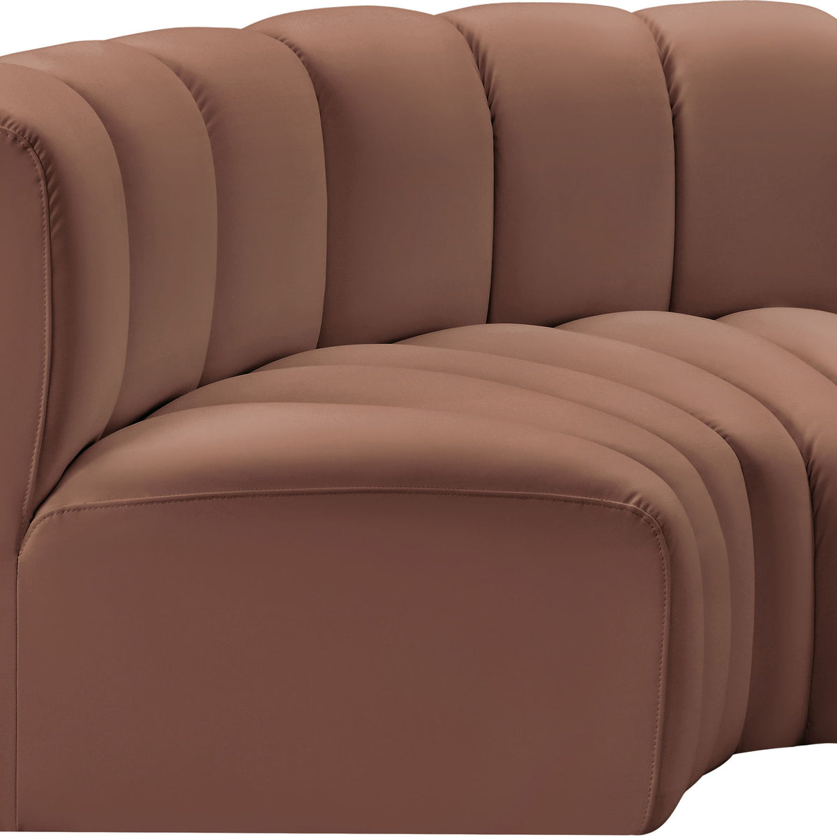 Arc - Faux Leather 2 Piece Modular Sofa