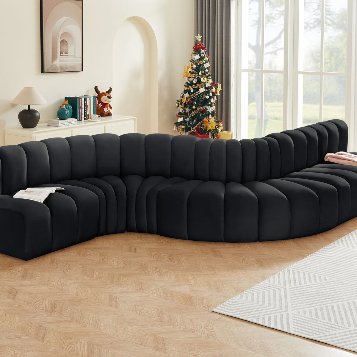 Arc - Velvet 7 Piece Modular Sofa