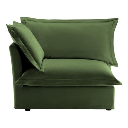 Koala Left-Facing Sofa with Pillow - Green