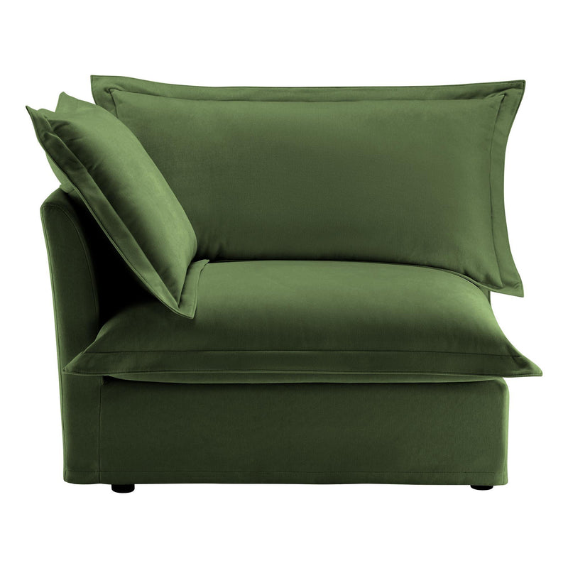 Koala Left-Facing Sofa with Pillow - Green