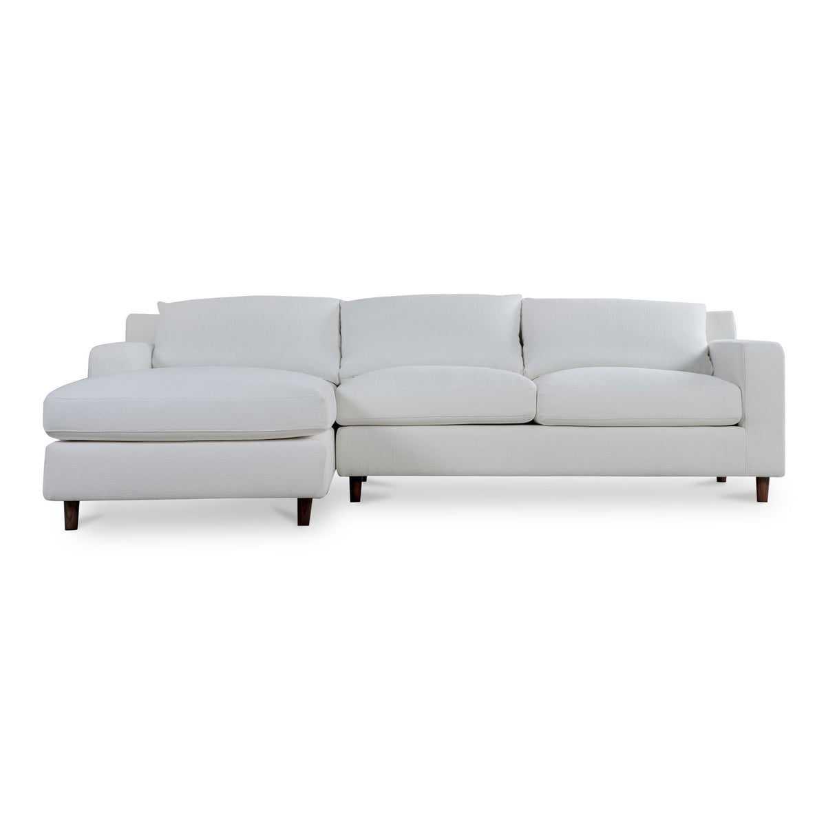 Hutton - Left Sectional - White