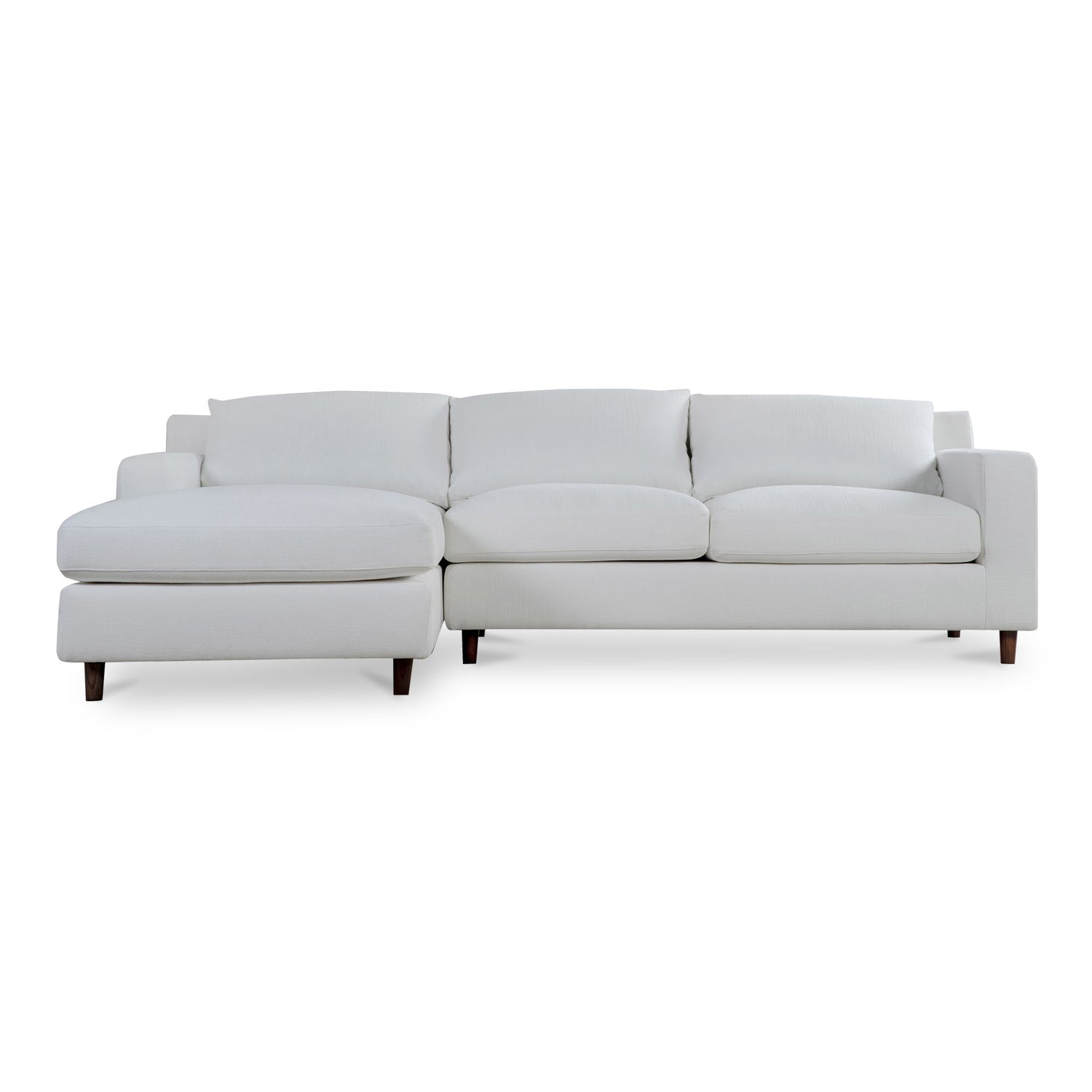 Hutton - Left Sectional - White