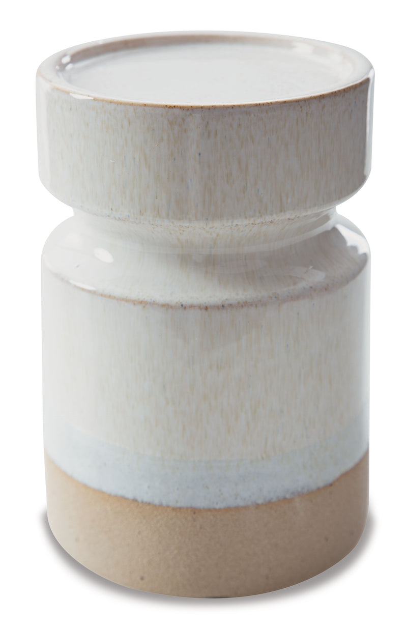 Hurston - Candle Holder Set (Set of 3) - Ivory / Brown