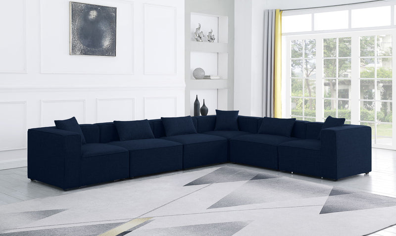 Cube - Linen 6 Piece Modular Corner Sectional