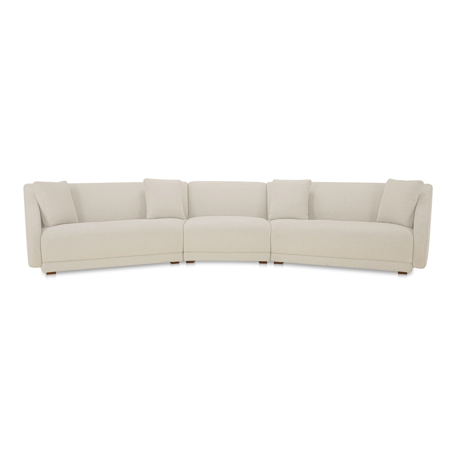 Fraser - 3 Piece Modular Sectional With Slipper - White