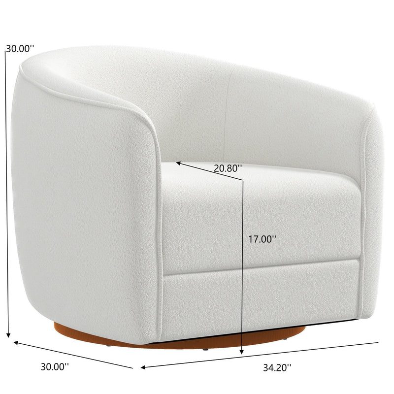 Elise - Mid-Century Modern Swivel Chair