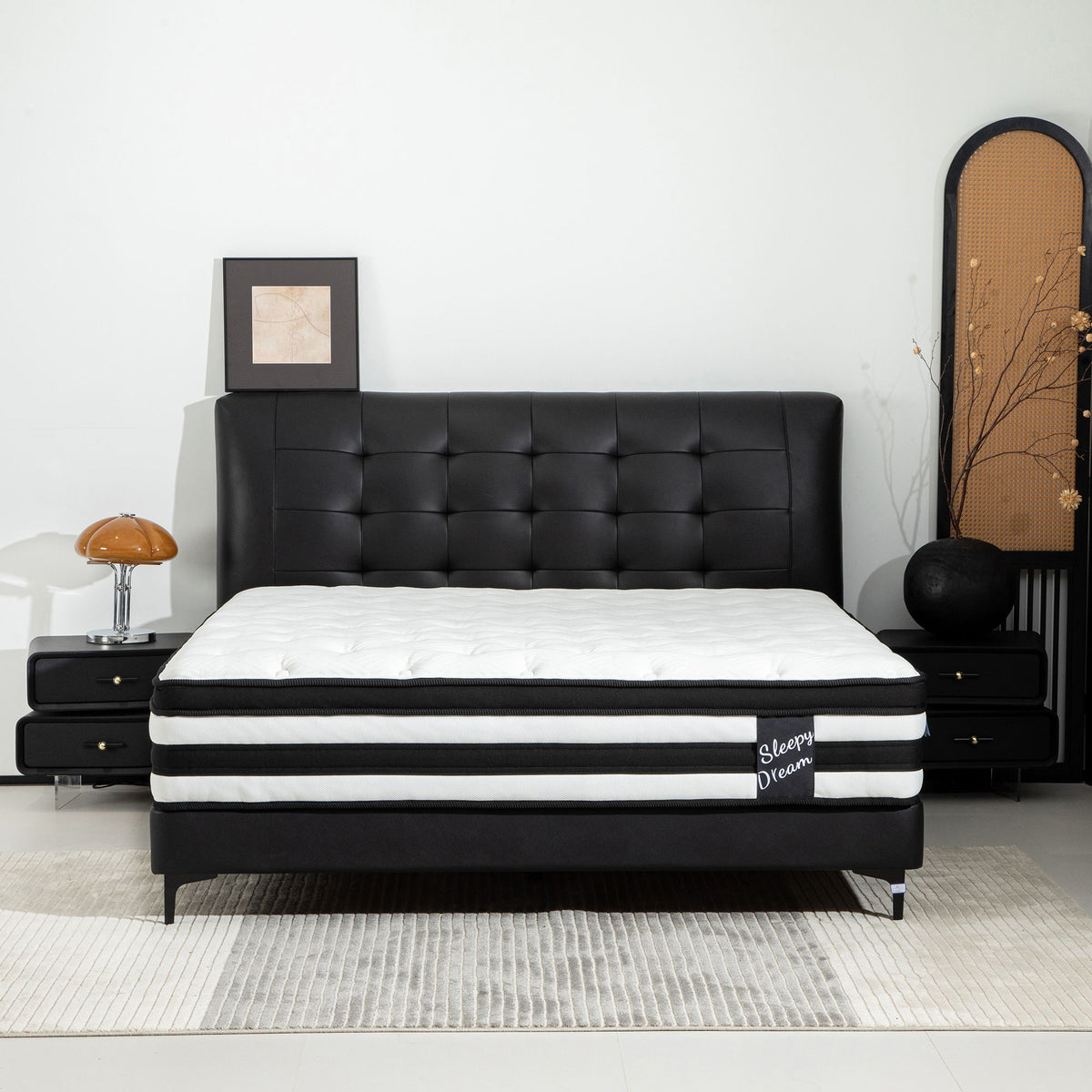 12" Breathable Hybrid Mattress, Memory Foam, Individual Pocket Springs