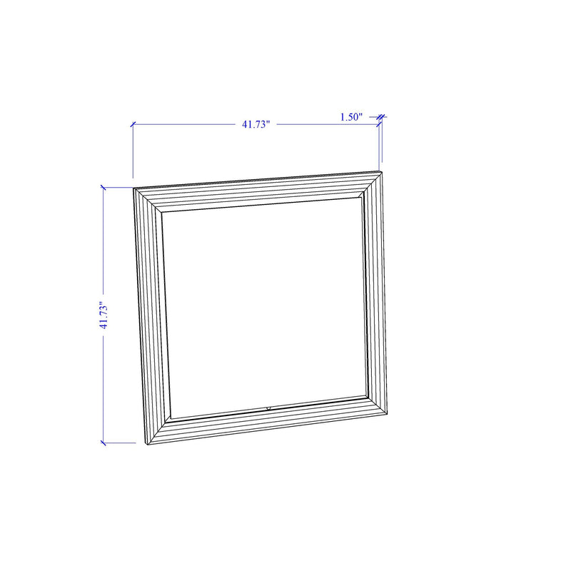 Moon - Marble Mirror With LED - White