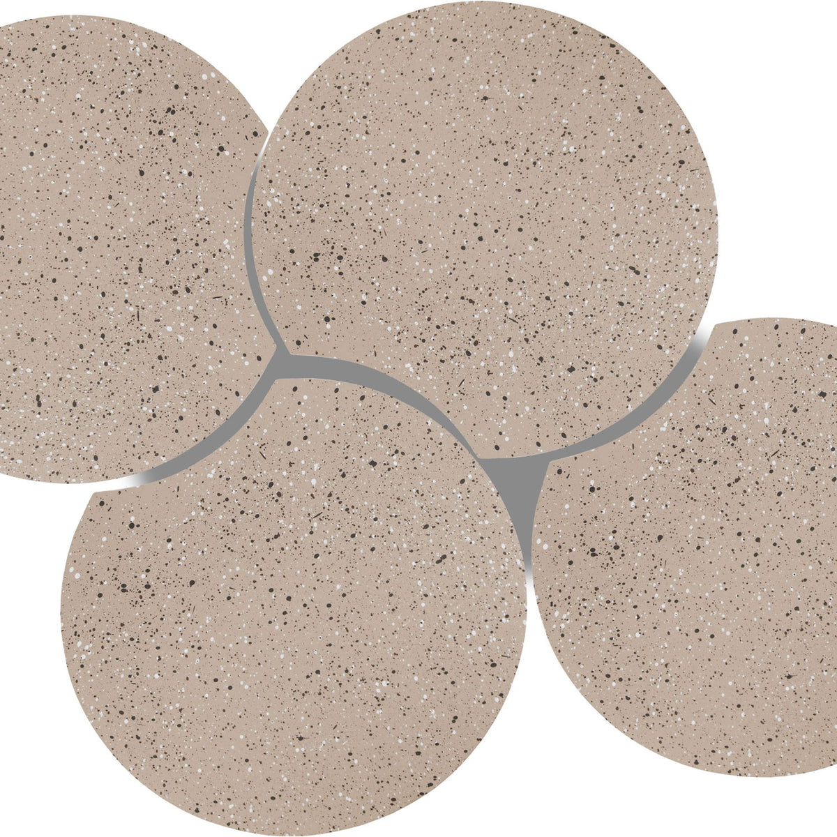 Dimple - 4 Piece Modular Coffee Table - Terazzo Finish