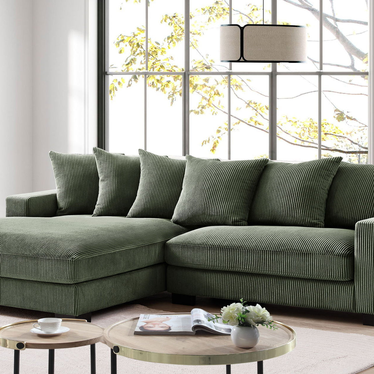 Luxe - Oversized 2 Piece Sectional Couches For Living Room, L Shaped Sofa With Chaise