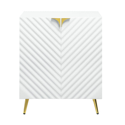 Gaines - High Gloss Console Cabinet - White