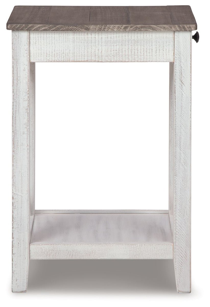 Adalane - Accent Table - White / Gray