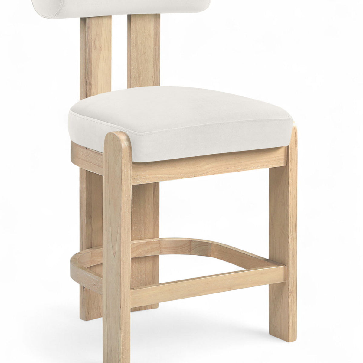 Arienzo - Velvet Performance Fabric Upholstered Counter Stool (Set of 2)
