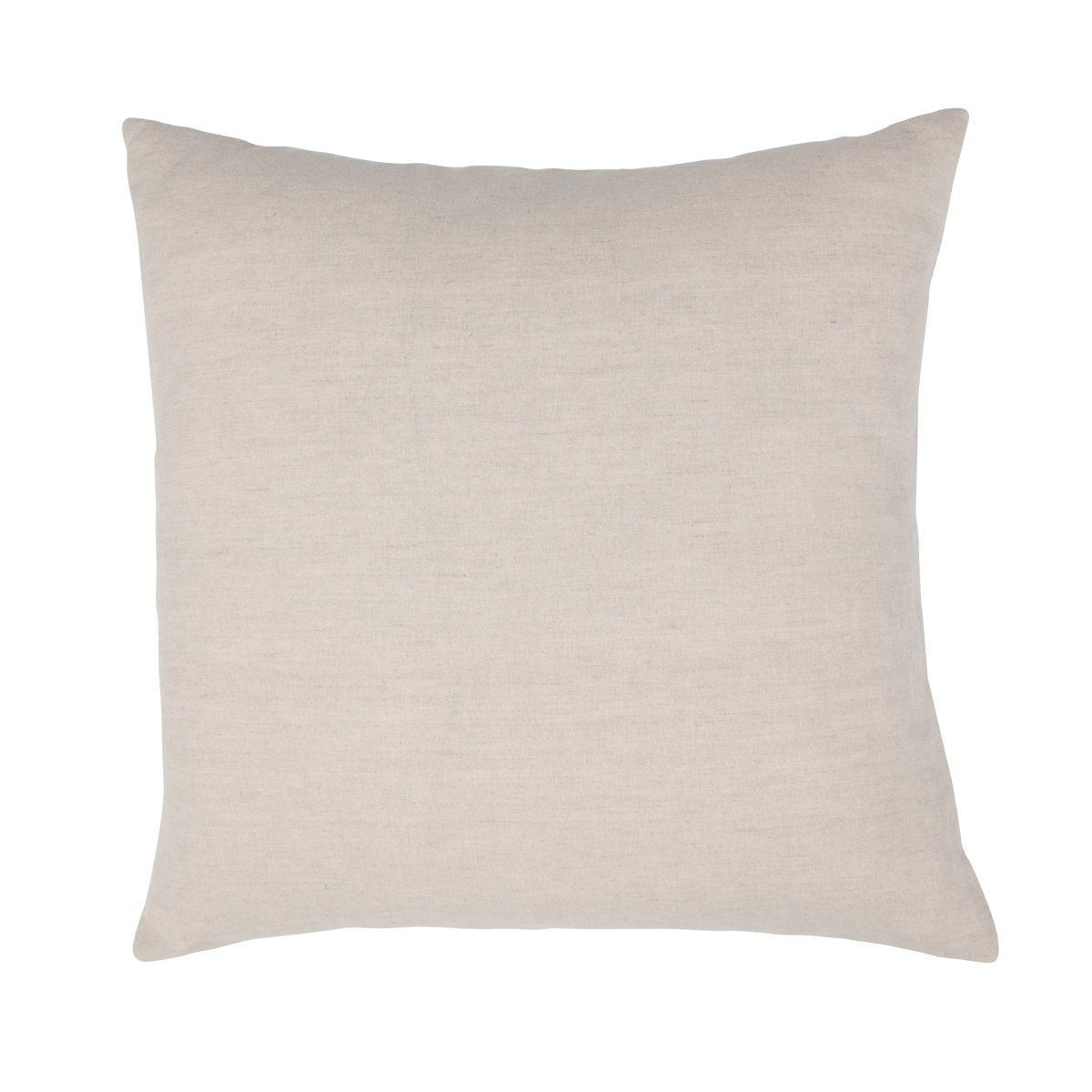 Dalton pillow in natural with solid textured fabric, square throw shape