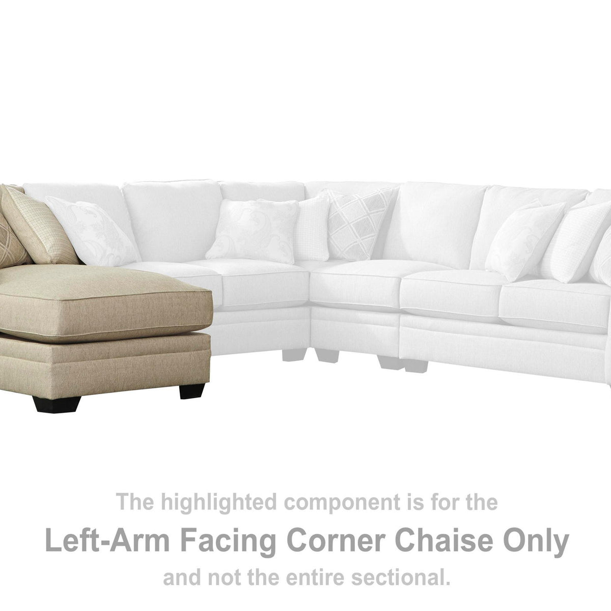 Luxora - LAF Corner Chaise - Bisque