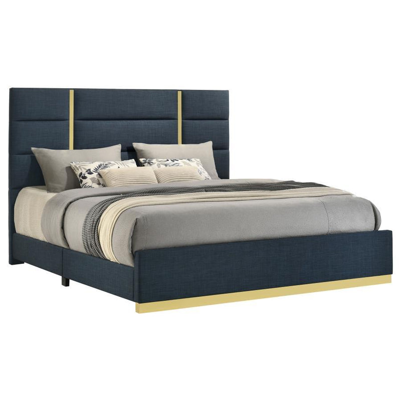 Ines - Fabric Upholstered Panel Bed