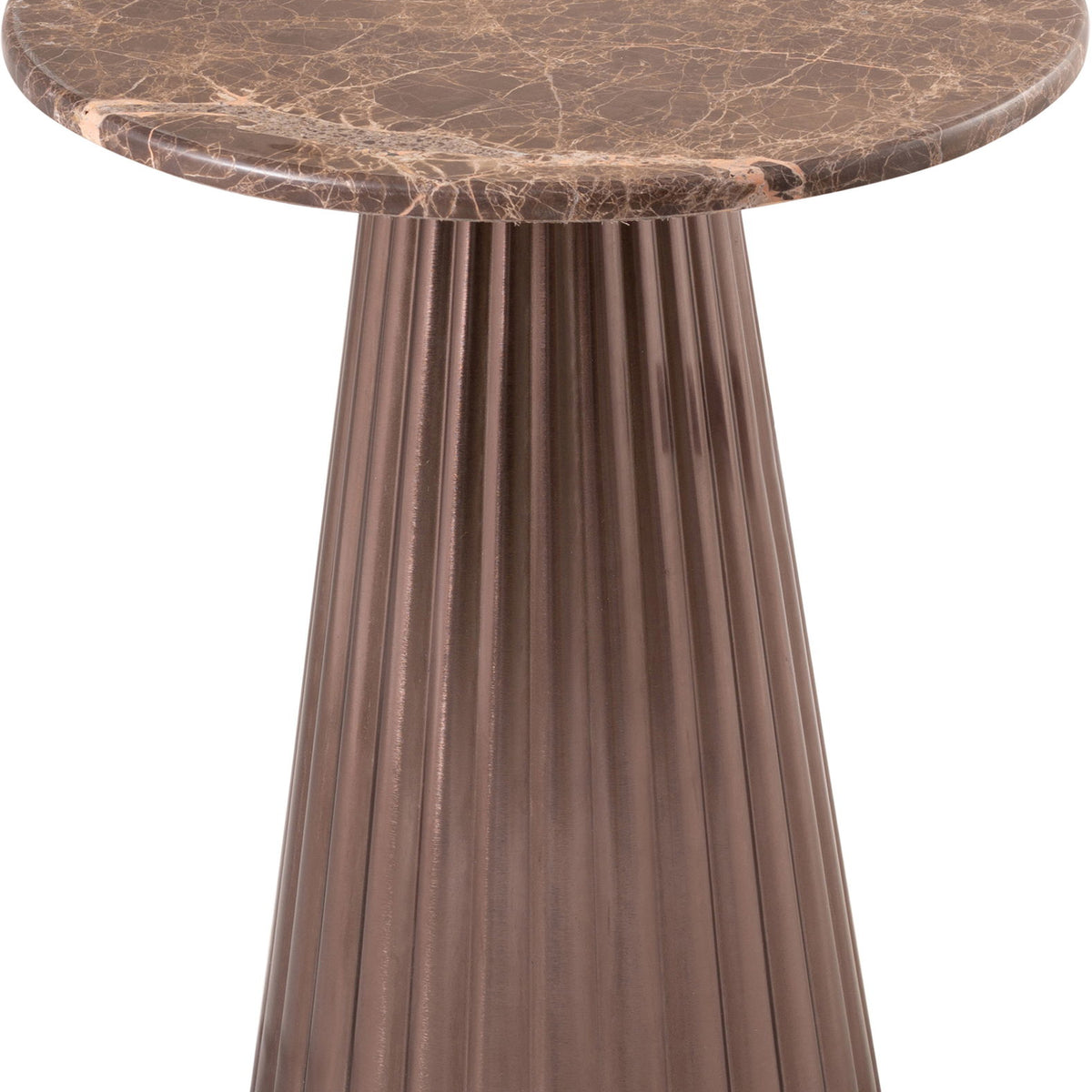 Cindra - Genuine Marble Top And Iron Base Table