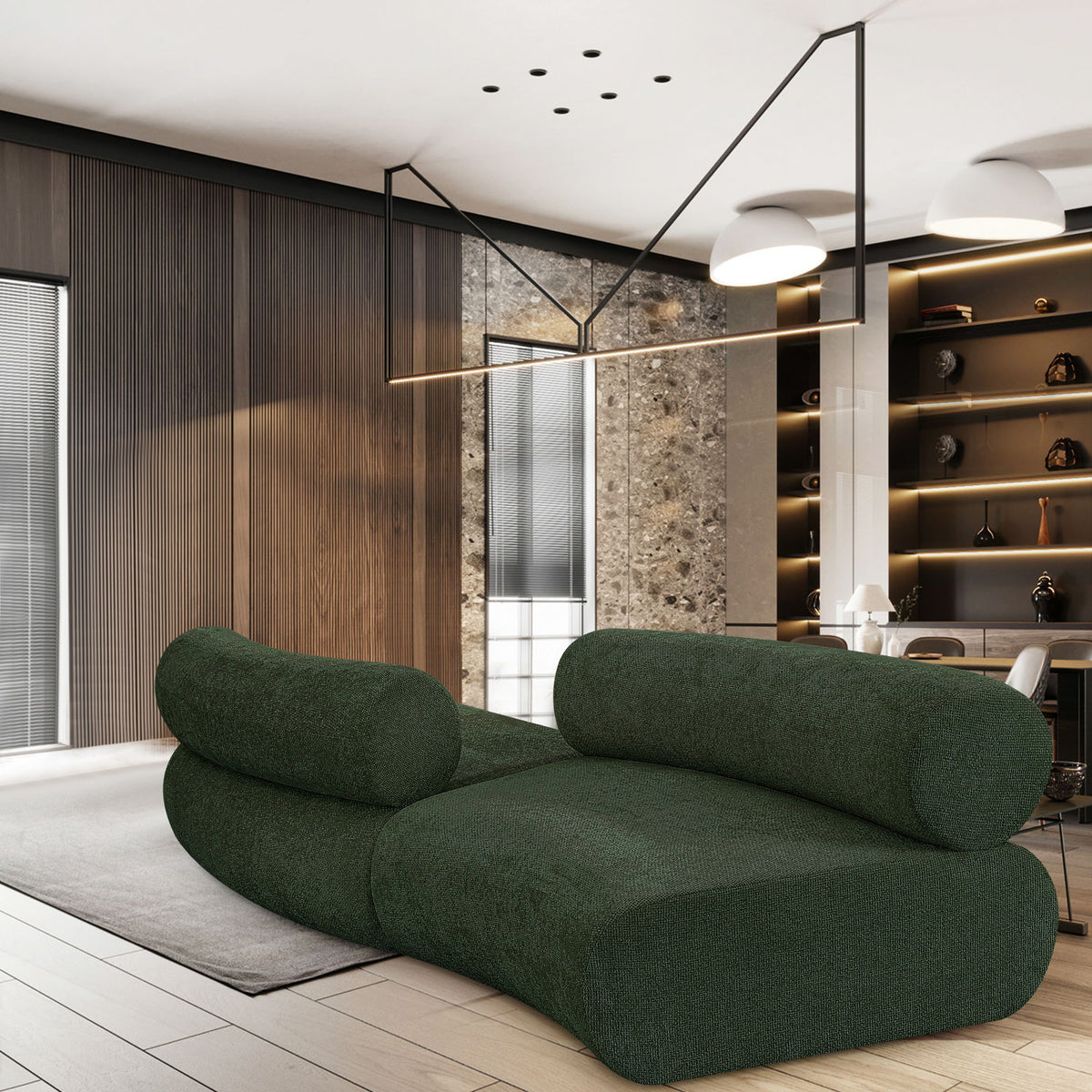 Bale - 2 Piece Curved Modular Sofa