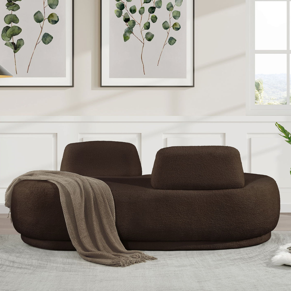 Argyle - Teddy Fabric Chaise / Loveseat