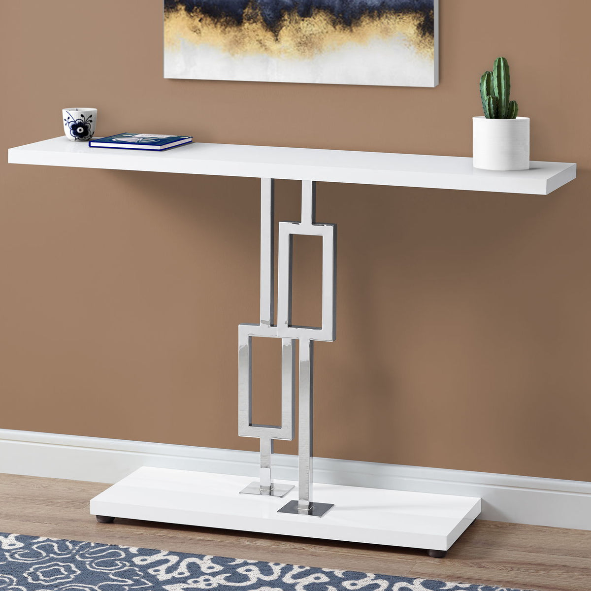 Console Accent Table, Narrow For Living Room