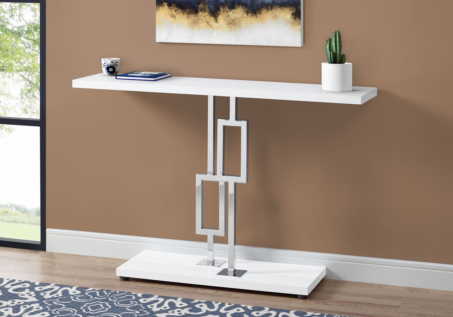 Console Accent Table, Narrow For Living Room