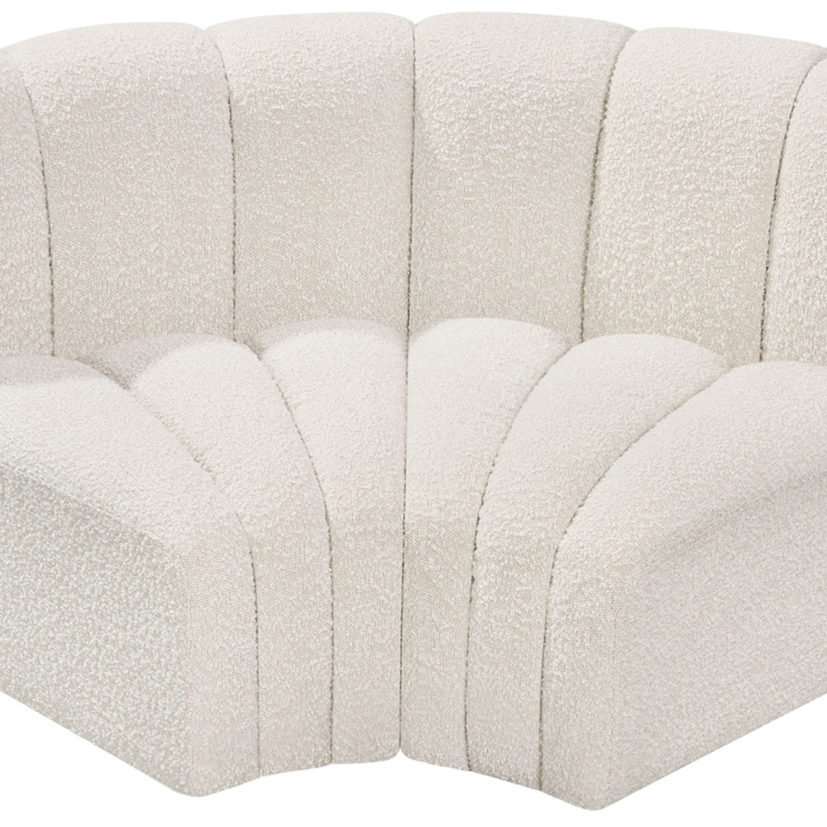 Arc - Boucle Fabric 2 Piece Modular Sofa