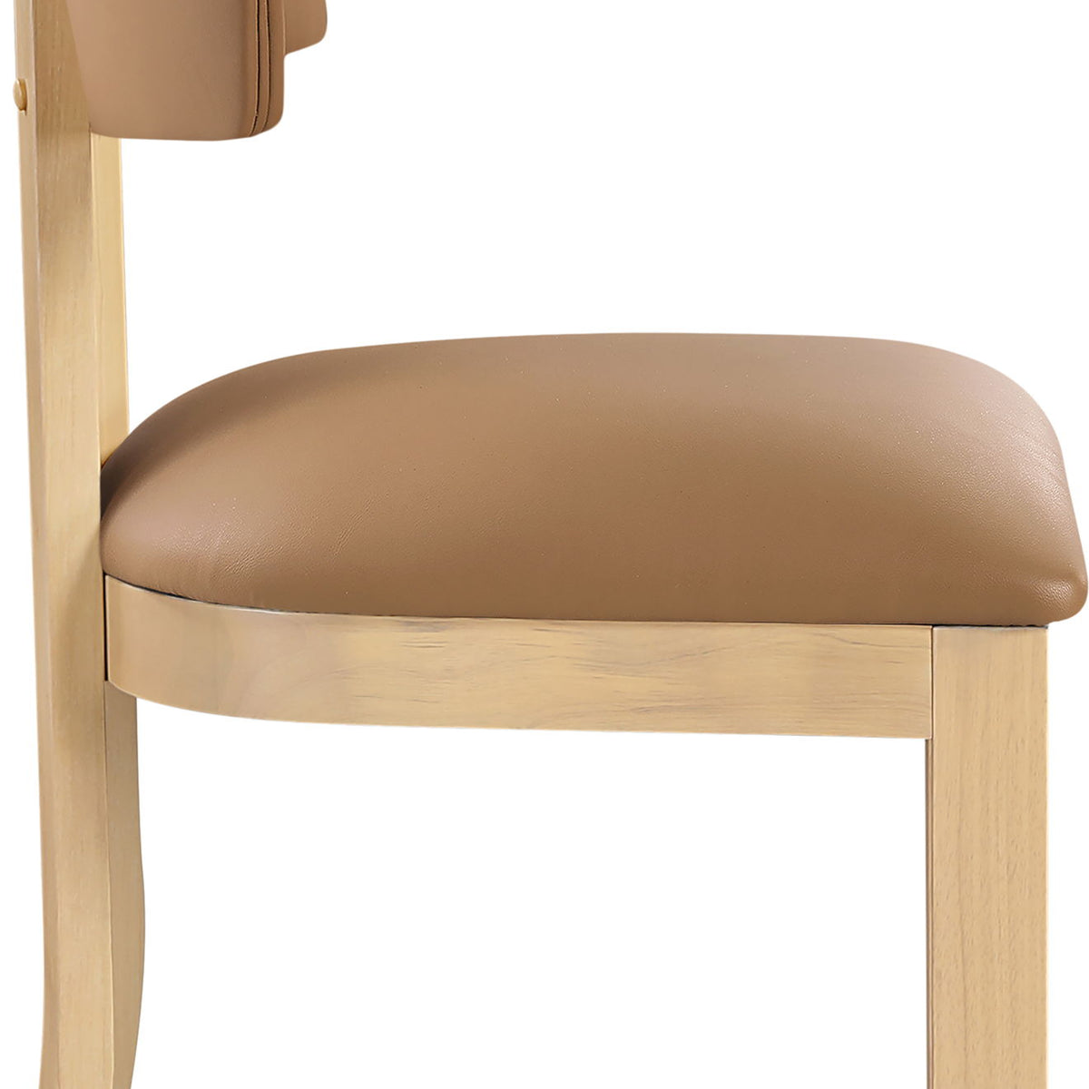 Lavrin - Vegan Leather Dining Side Chair (Set of 2) - Natural Base