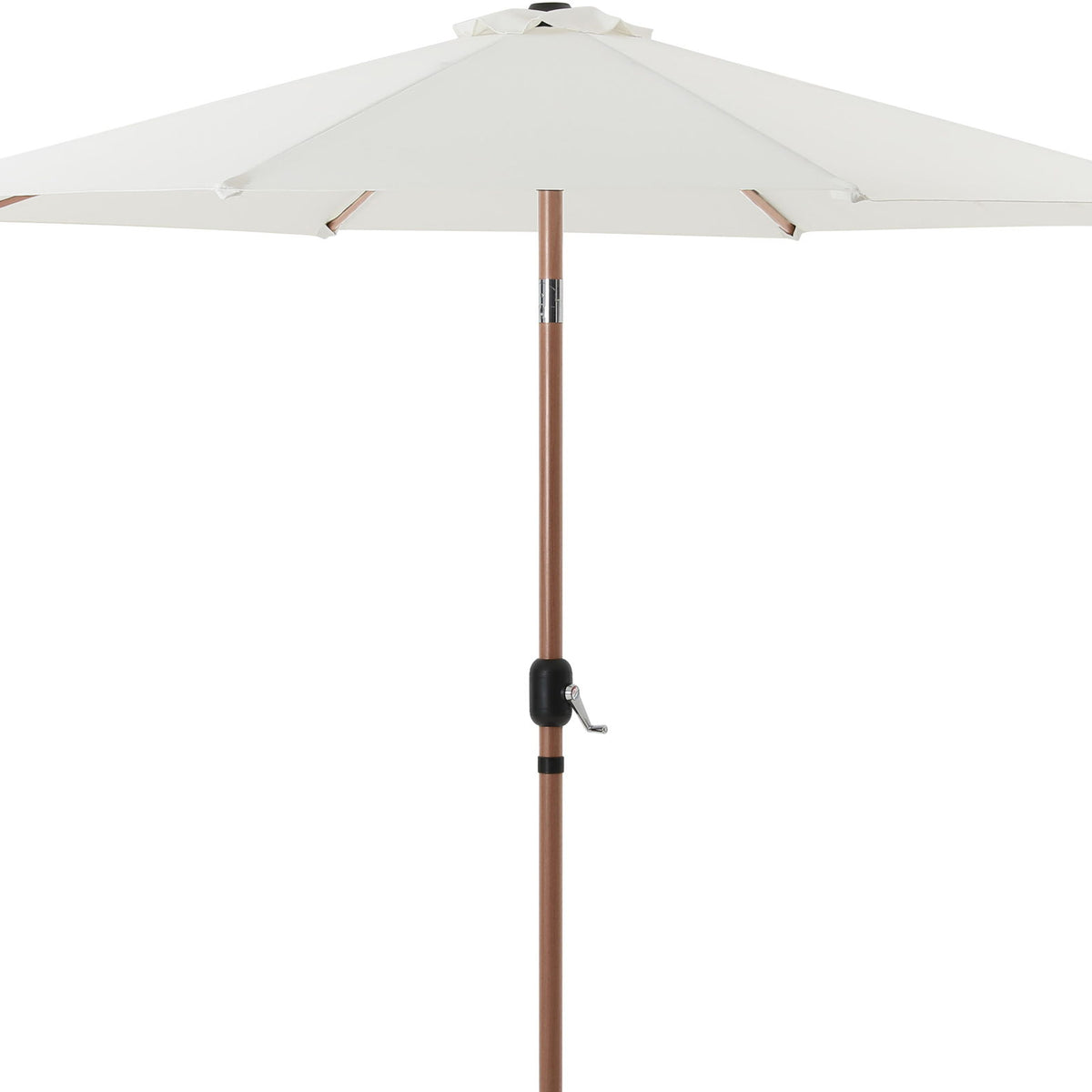 Fiji - Aluminum Patio Umbrella With Round Teak Base