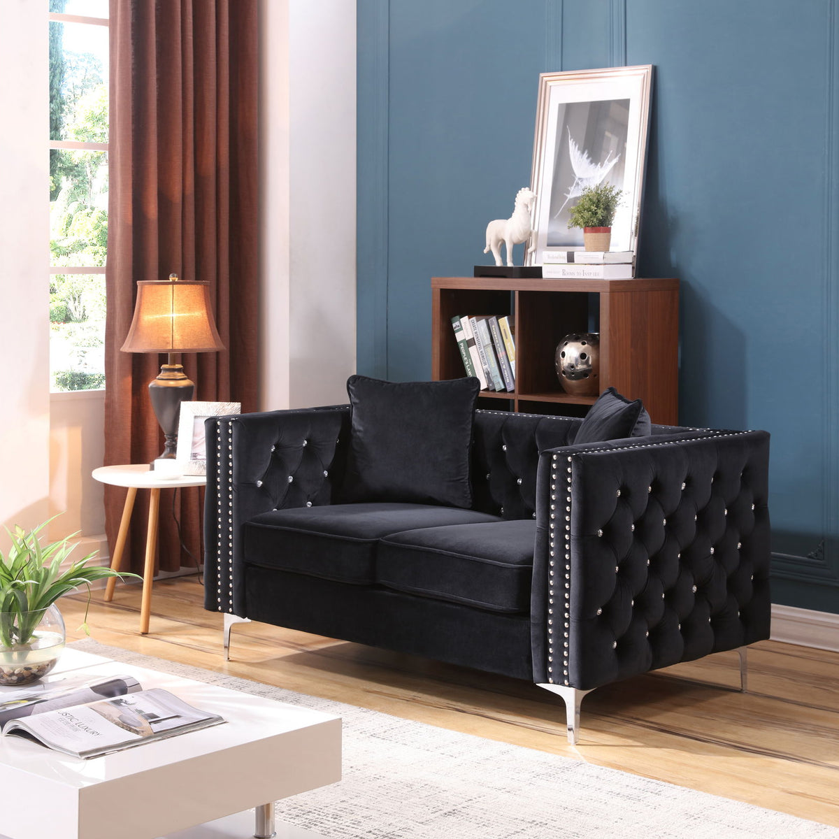 Elegant Track Arm Loveseat