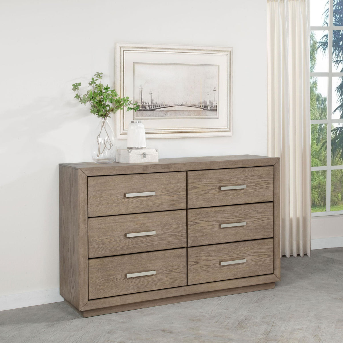 Kenora 6-drawer Dresser Barley Brown