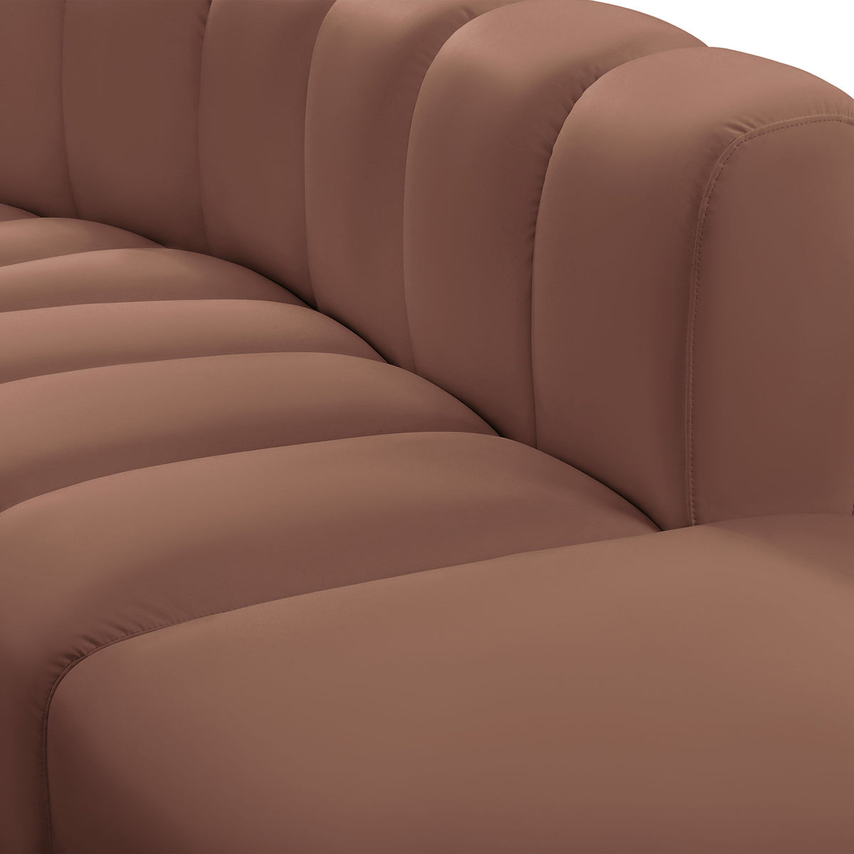 Arc - Faux Leather 6 Piece Modular Sofa