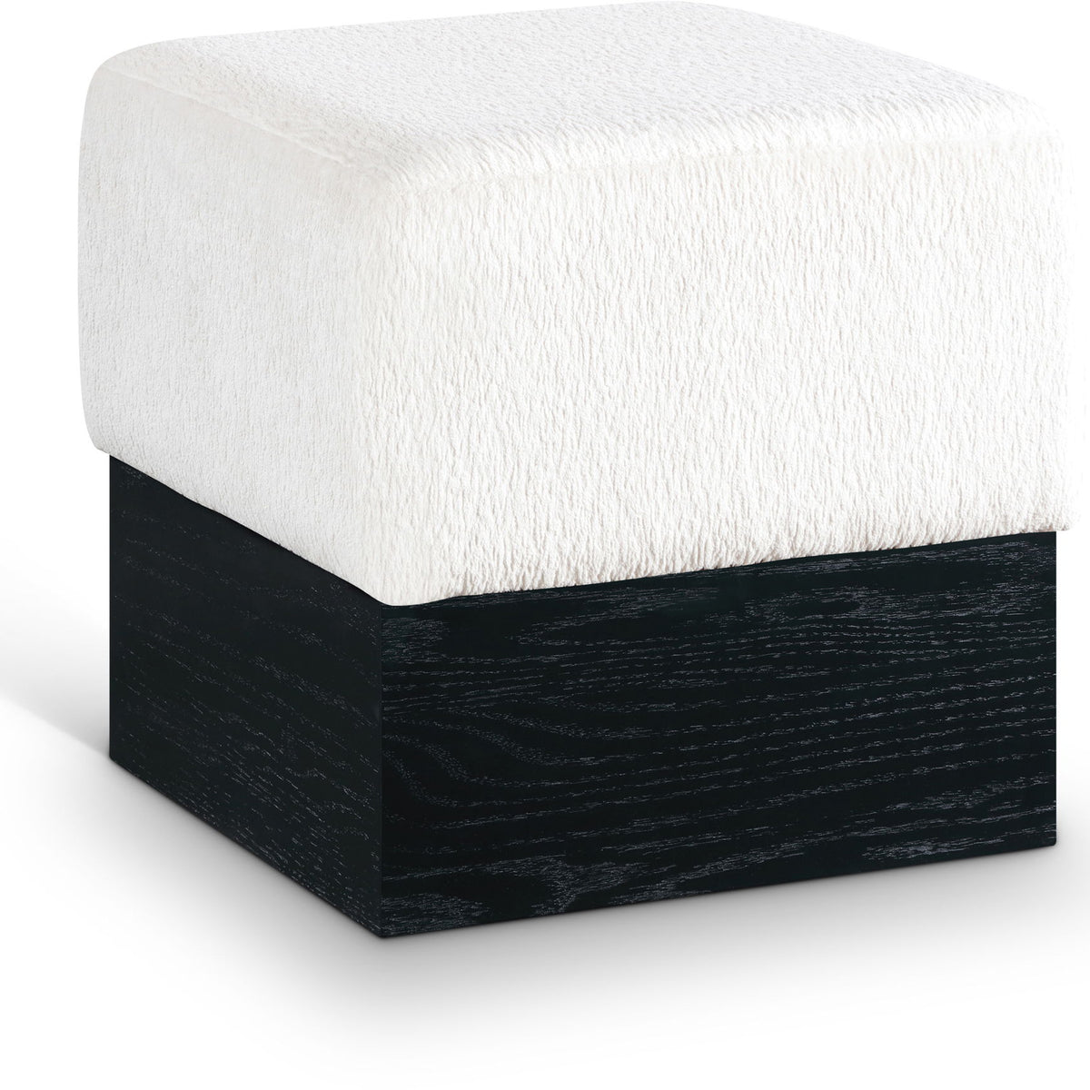 Havre - Ottoman / Stool With Black Base