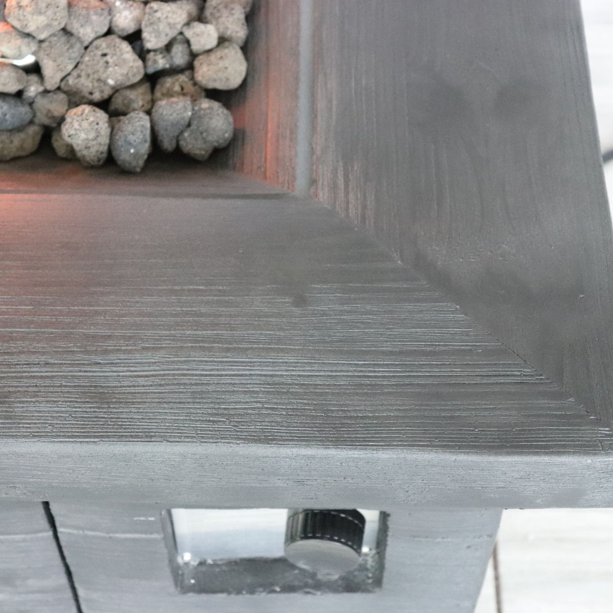 Fiber Reinforced Propane / Natural Gas, Fire Pit Table - Charcoal