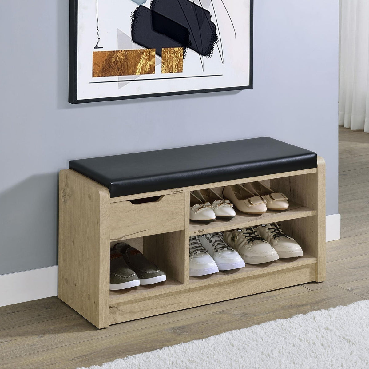 Arrington Storage Bench White Oak