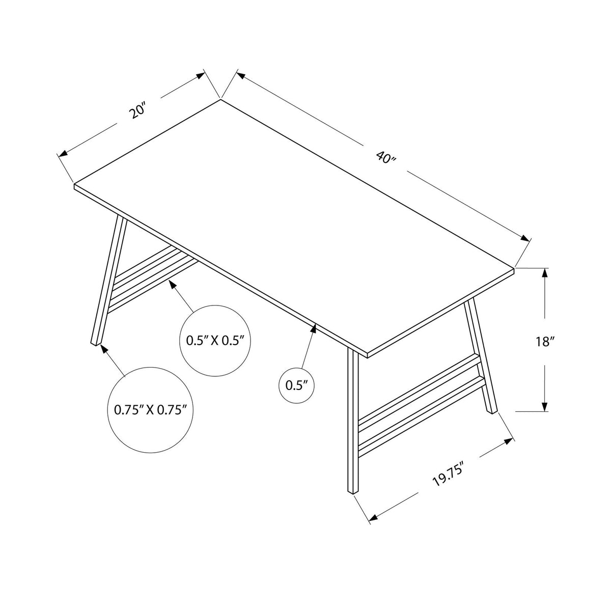 Table, Rectangular, Modern Style