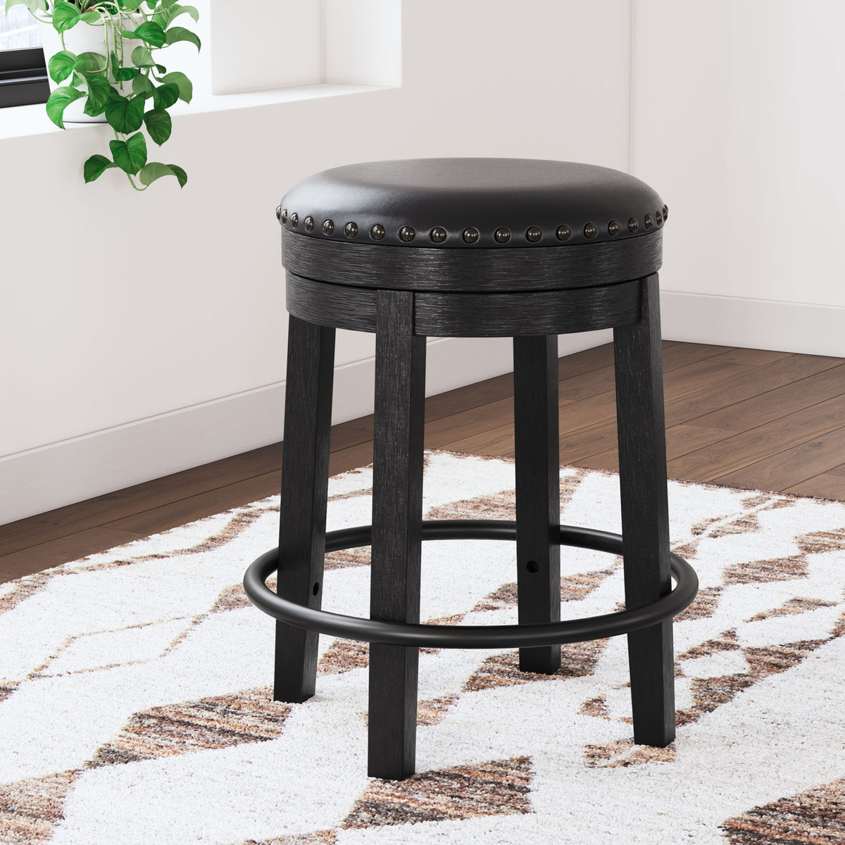 Valebeck - Upholstered Swivel Stool