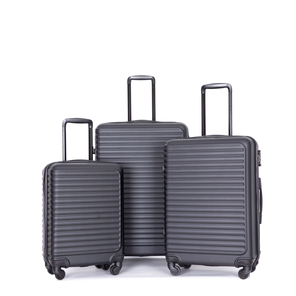 3 Piece Luggage Sets Lightweight Suitcase With Two Hooks, Spinner Wheels, Tsa Lock