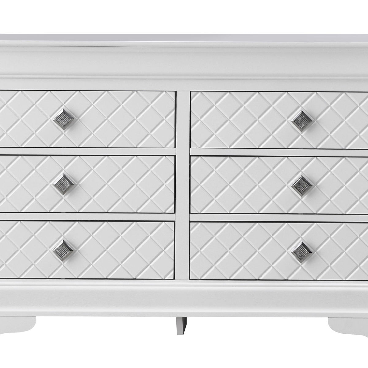 Verona - Stylish Dresser - Silver Champagne
