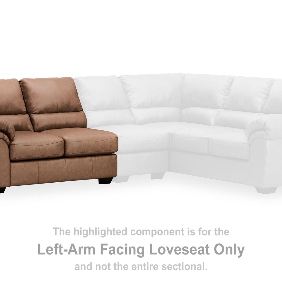 WillowBend - LAF Loveseat - Caramel