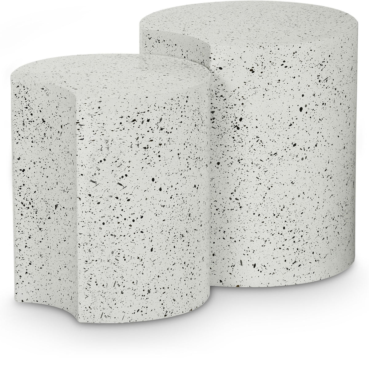 Dimple - Modular End Table - Terazzo Finish
