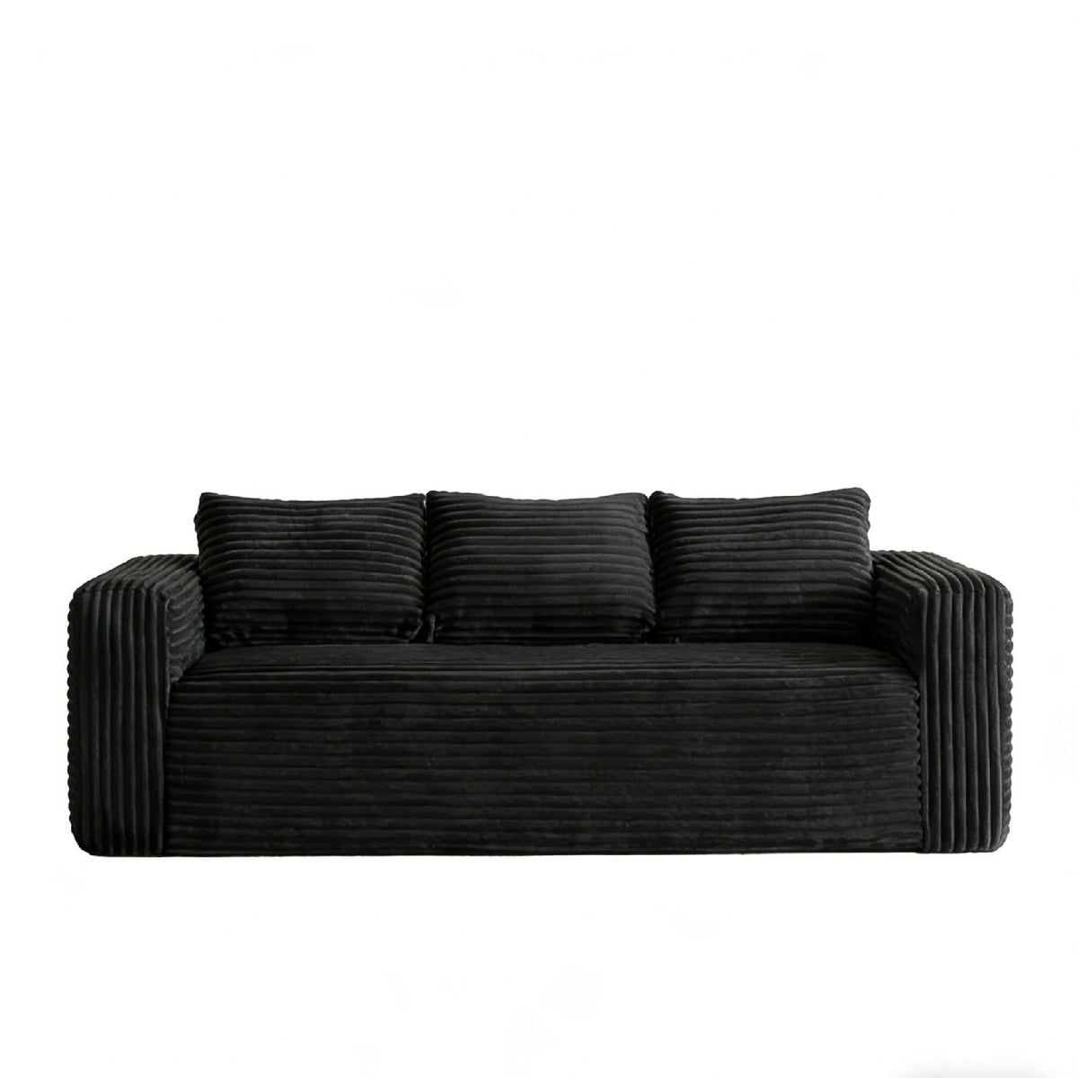 Cloud Loveseat Sofa Couch, Compressed - Black