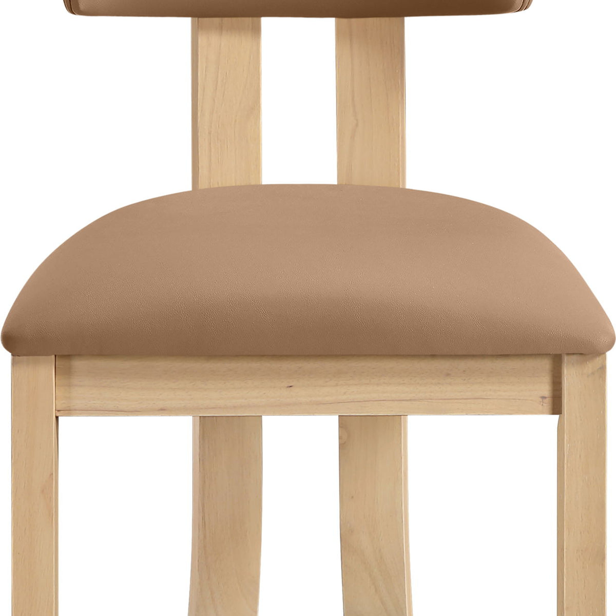 Lavrin - Vegan Leather Dining Side Chair (Set of 2) - Natural Base