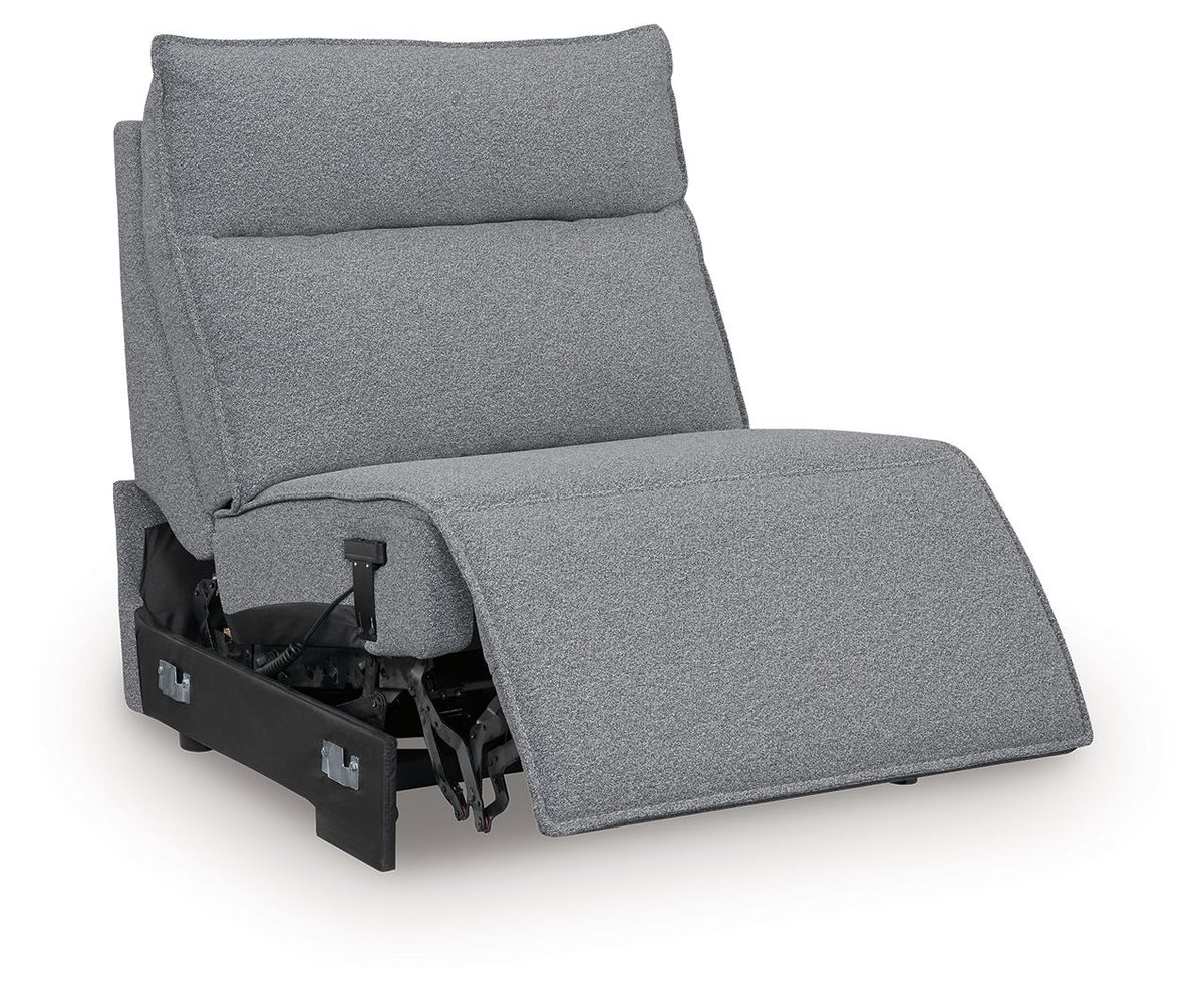 ModMax II - Salt And Pepper - Power Armless Recliner With Adjustable Headrest