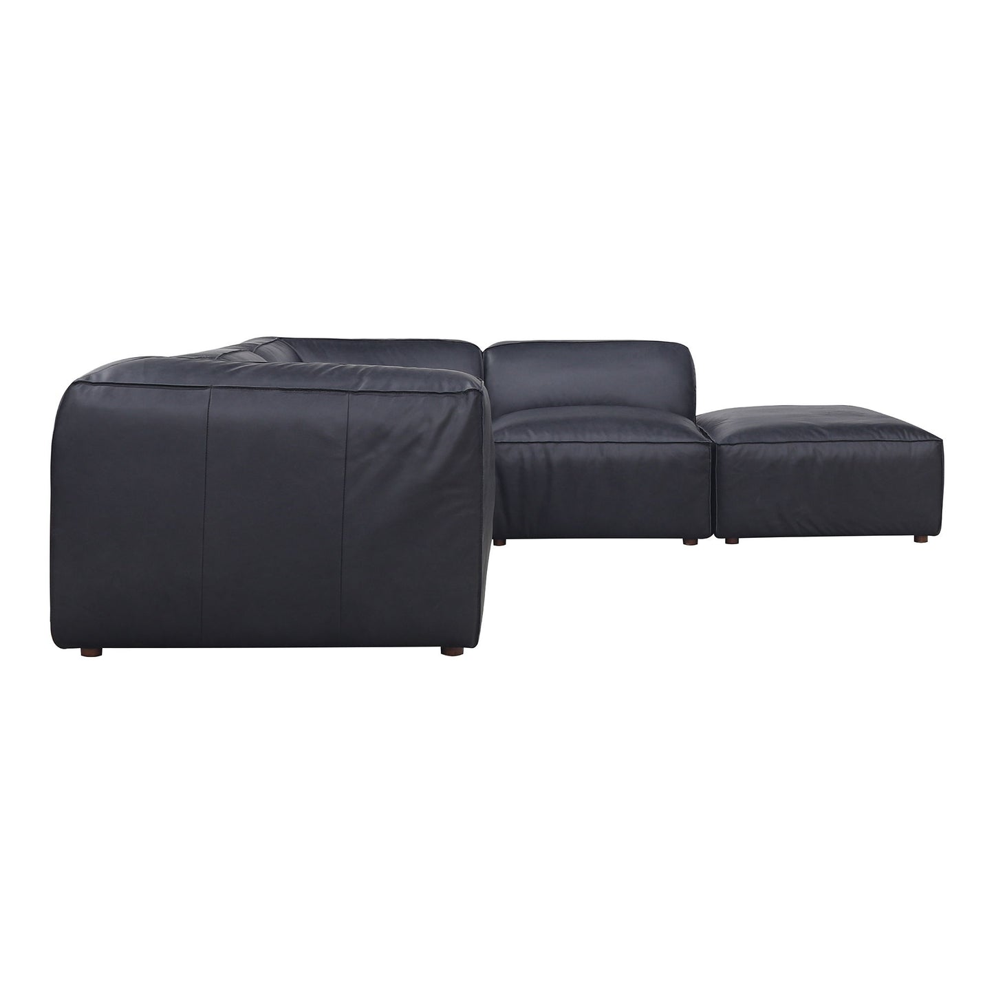 Form - Classic L Modular Sectional Vantage Black Leather