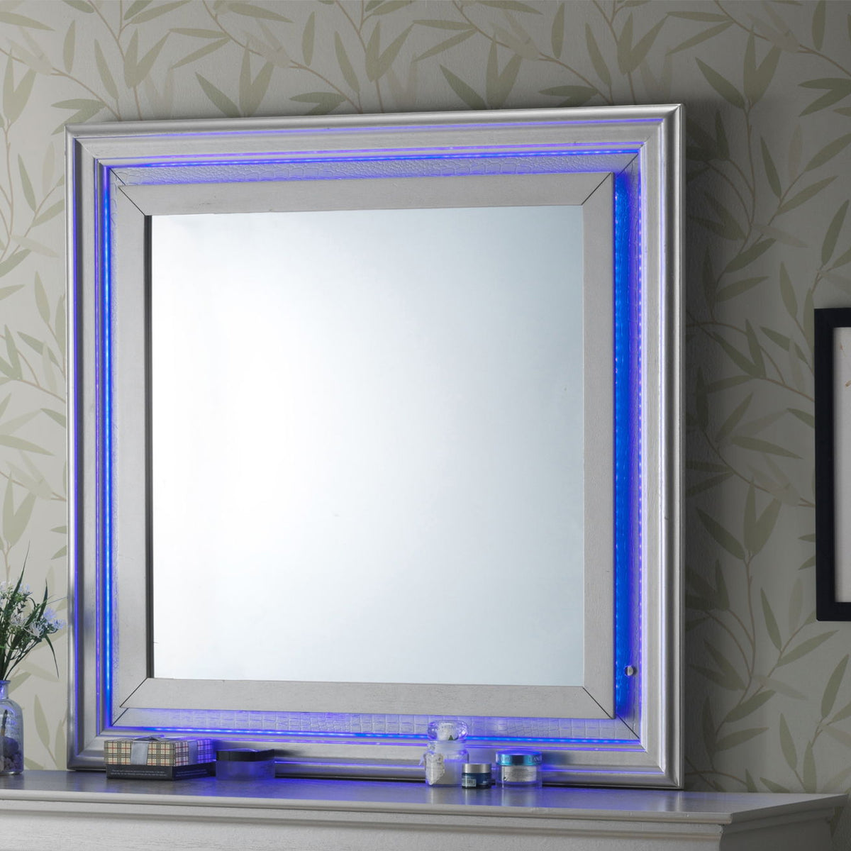 Elegant Transitional LED Mirror