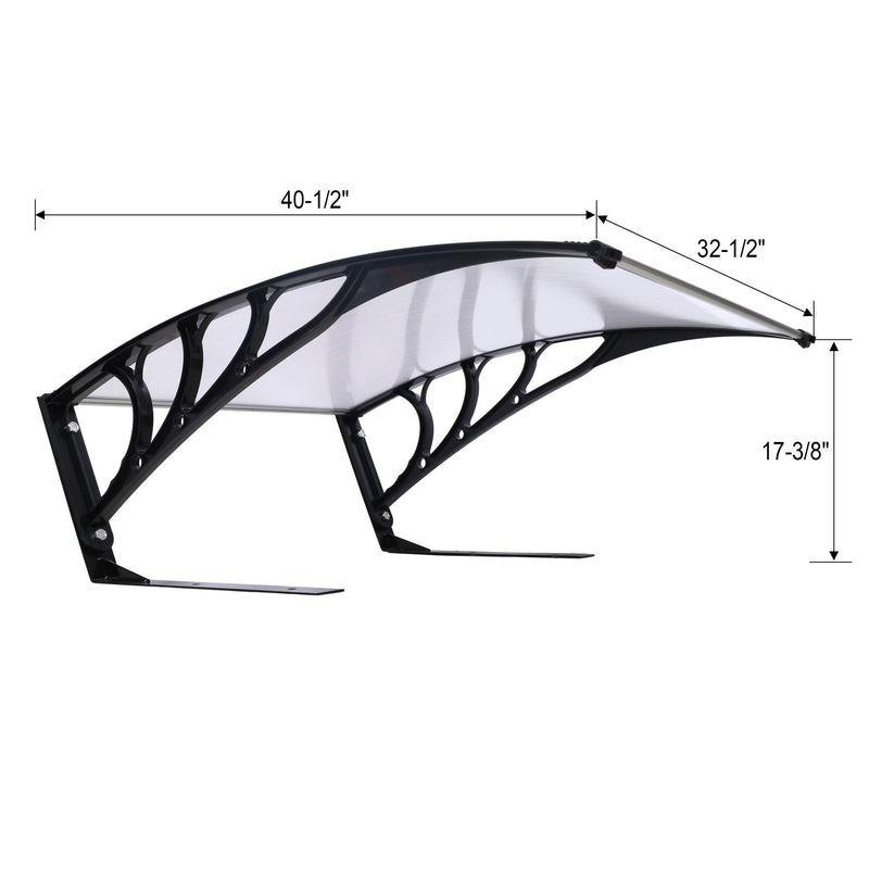 Weather Resistant Polycarbonate Canopy Outdoor Shade Cover For Robotic Lawn Mowers - Black