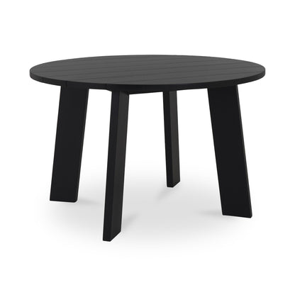 Delta - Round Outdoor Dining Table - Black