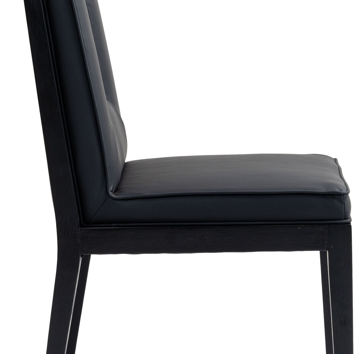 Gwendolyn - Faux Leather Dining Side Chair With Black Frame (Set of 2)