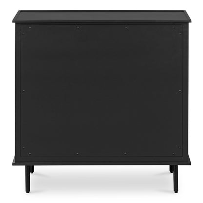 Reagan - 3 Drawer Nightstand - Black