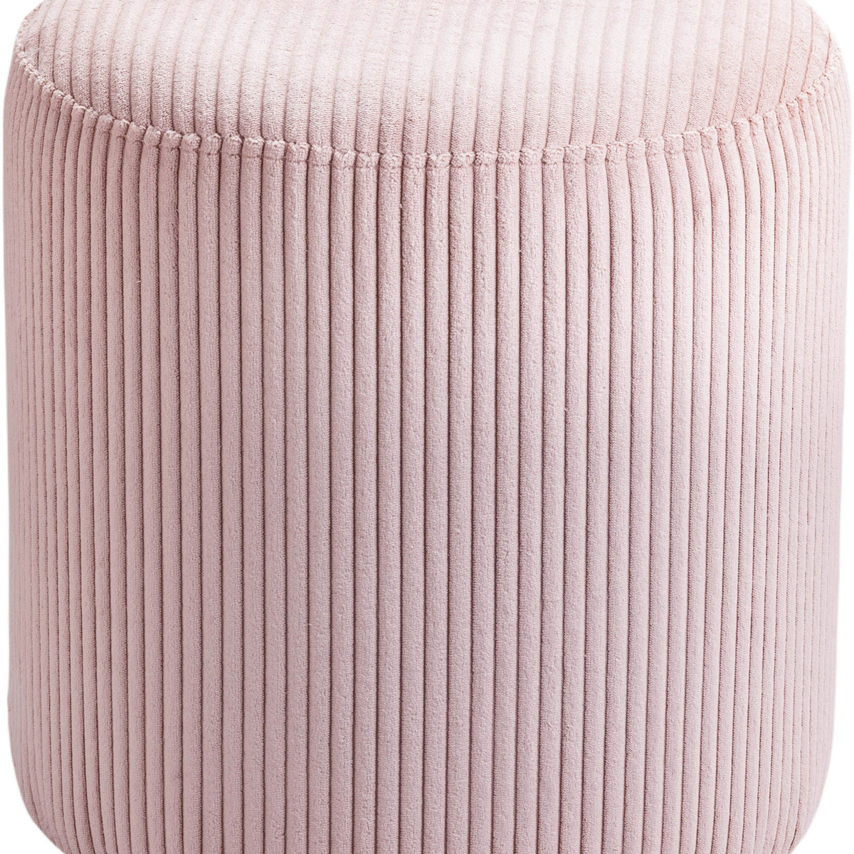 Roy - Round Microsuede Ottoman / Stool